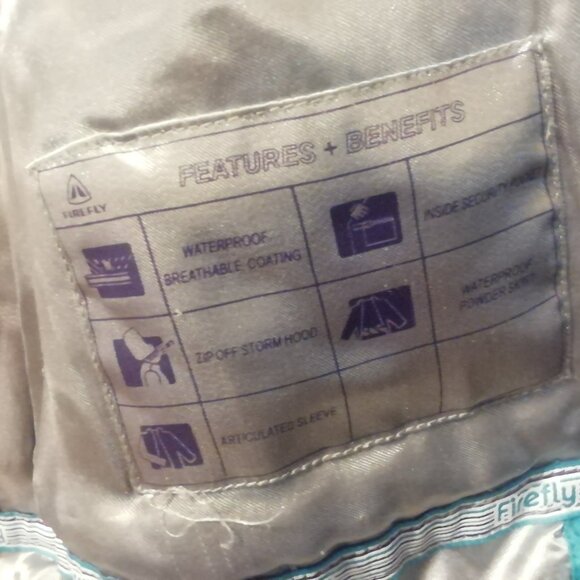 Firefly women's medium teal ski jacket - Picture 7 of 8